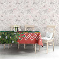 South Africa Christmas Tablecloth Springbok With Christmas Tree - Wonder Print Shop