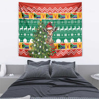 South Africa Christmas Tapestry Springbok With Christmas Tree - Wonder Print Shop