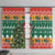 South Africa Christmas Window Curtain Springbok With Christmas Tree - Wonder Print Shop