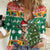 South Africa Christmas Women Casual Shirt Springbok With Christmas Tree - Wonder Print Shop