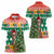 South Africa Christmas Women Polo Shirt Springbok With Christmas Tree - Wonder Print Shop