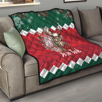 Personalized South Africa Christmas Quilt Springbok With King Protea - Wonder Print Shop
