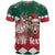Personalized South Africa Christmas T Shirt Springbok With King Protea - Wonder Print Shop