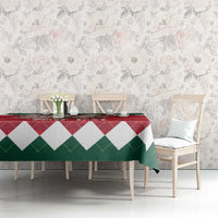 Personalized South Africa Christmas Tablecloth Springbok With King Protea - Wonder Print Shop