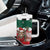 Personalized South Africa Christmas Tumbler With Handle Springbok With King Protea - Wonder Print Shop