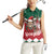 Personalized South Africa Christmas Women Sleeveless Polo Shirt Springbok With King Protea - Wonder Print Shop