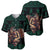 Merry Krampus Creepy Christmas Holiday Baseball Jersey Green Version - Wonder Print Shop