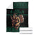 Merry Krampus Creepy Christmas Holiday Blanket Green Version