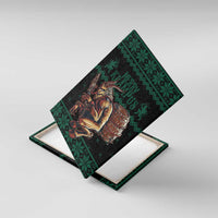 Merry Krampus Creepy Christmas Holiday Canvas Wall Art Green Version - Wonder Print Shop