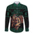 Merry Krampus Creepy Christmas Holiday Family Matching Mermaid Dress and Hawaiian Shirt Green Version - Wonder Print Shop