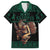 Merry Krampus Creepy Christmas Holiday Family Matching Summer Maxi Dress and Hawaiian Shirt Green Version - Wonder Print Shop