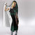 Merry Krampus Creepy Christmas Holiday Hooded Blanket Green Version