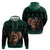 Merry Krampus Creepy Christmas Holiday Hoodie Green Version - Wonder Print Shop