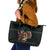 Merry Krampus Creepy Christmas Holiday Leather Tote Bag Green Version - Wonder Print Shop