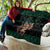 Merry Krampus Creepy Christmas Holiday Quilt Green Version - Wonder Print Shop