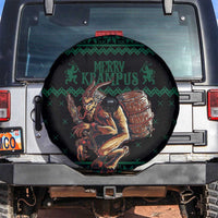 Merry Krampus Creepy Christmas Holiday Spare Tire Cover Green Version - Wonder Print Shop