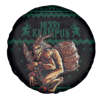 Merry Krampus Creepy Christmas Holiday Spare Tire Cover Green Version - Wonder Print Shop