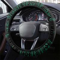 Merry Krampus Creepy Christmas Holiday Steering Wheel Cover Green Version - Wonder Print Shop