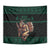 Merry Krampus Creepy Christmas Holiday Tapestry Green Version - Wonder Print Shop