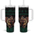 Merry Krampus Creepy Christmas Holiday Tumbler With Handle Green Version - Wonder Print Shop