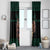 Merry Krampus Creepy Christmas Holiday Window Curtain Green Version - Wonder Print Shop