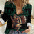 Merry Krampus Creepy Christmas Holiday Women Casual Shirt Green Version - Wonder Print Shop