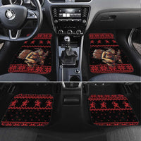 Merry Krampus Creepy Christmas Holiday Car Mats Red Version - Wonder Print Shop