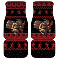 Merry Krampus Creepy Christmas Holiday Car Mats Red Version - Wonder Print Shop