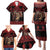 Merry Krampus Creepy Christmas Holiday Family Matching Puletasi and Hawaiian Shirt Red Version - Wonder Print Shop