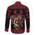 Merry Krampus Creepy Christmas Holiday Family Matching Tank Maxi Dress and Hawaiian Shirt Red Version - Wonder Print Shop