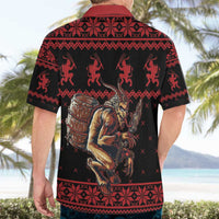 Merry Krampus Creepy Christmas Holiday Hawaiian Shirt Red Version - Wonder Print Shop