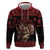 Merry Krampus Creepy Christmas Holiday Hoodie Red Version - Wonder Print Shop