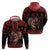 Merry Krampus Creepy Christmas Holiday Hoodie Red Version - Wonder Print Shop