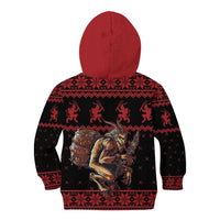 Merry Krampus Creepy Christmas Holiday Kid Hoodie Red Version - Wonder Print Shop