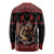 Merry Krampus Creepy Christmas Holiday Long Sleeve Shirt Red Version - Wonder Print Shop