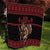 Merry Krampus Creepy Christmas Holiday Quilt Red Version - Wonder Print Shop