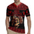 Merry Krampus Creepy Christmas Holiday Rugby Jersey Red Version - Wonder Print Shop