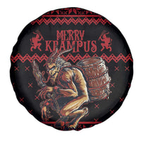 Merry Krampus Creepy Christmas Holiday Spare Tire Cover Red Version - Wonder Print Shop
