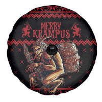 Merry Krampus Creepy Christmas Holiday Spare Tire Cover Red Version - Wonder Print Shop