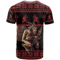 Merry Krampus Creepy Christmas Holiday T Shirt Red Version - Wonder Print Shop