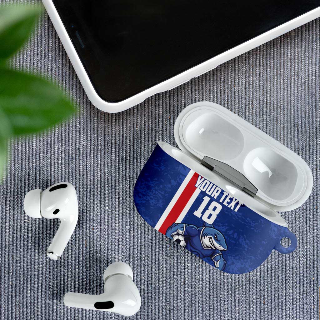 Cape Verde Football Custom AirPods Case Pride Of The Islands - Wonder Print Shop