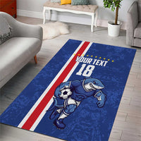 Cape Verde Football Custom Area Rug Pride Of The Islands - Wonder Print Shop