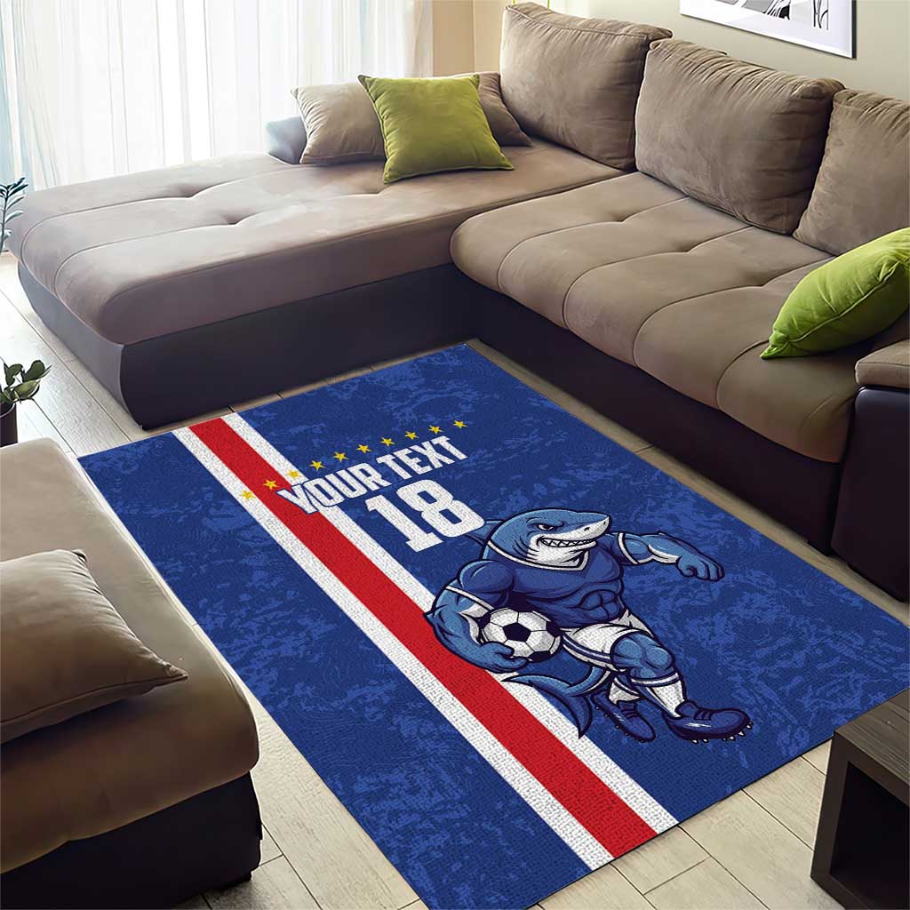 Cape Verde Football Custom Area Rug Pride Of The Islands - Wonder Print Shop