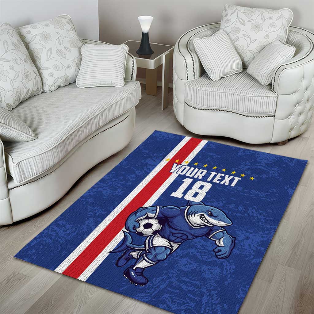 Cape Verde Football Custom Area Rug Pride Of The Islands - Wonder Print Shop