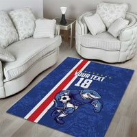 Cape Verde Football Custom Area Rug Pride Of The Islands - Wonder Print Shop