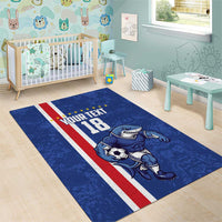 Cape Verde Football Custom Area Rug Pride Of The Islands - Wonder Print Shop