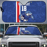 Cape Verde Football Custom Auto Sun Shade Pride Of The Islands - Wonder Print Shop