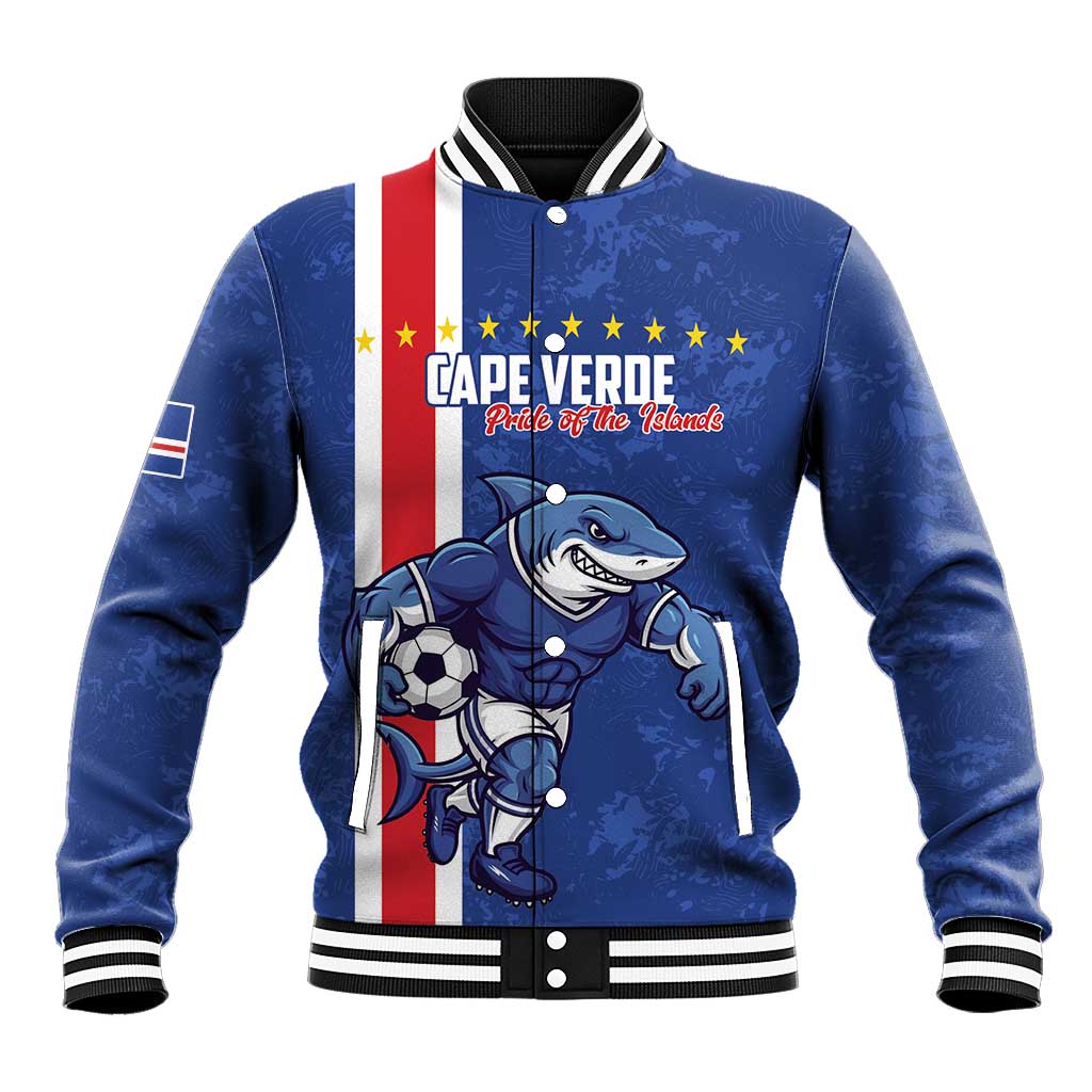 Cape Verde Football Custom Baseball Jacket Pride Of The Islands - Wonder Print Shop