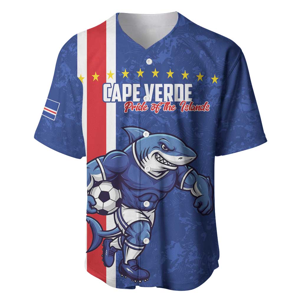 Cape Verde Football Custom Baseball Jersey Pride Of The Islands - Wonder Print Shop