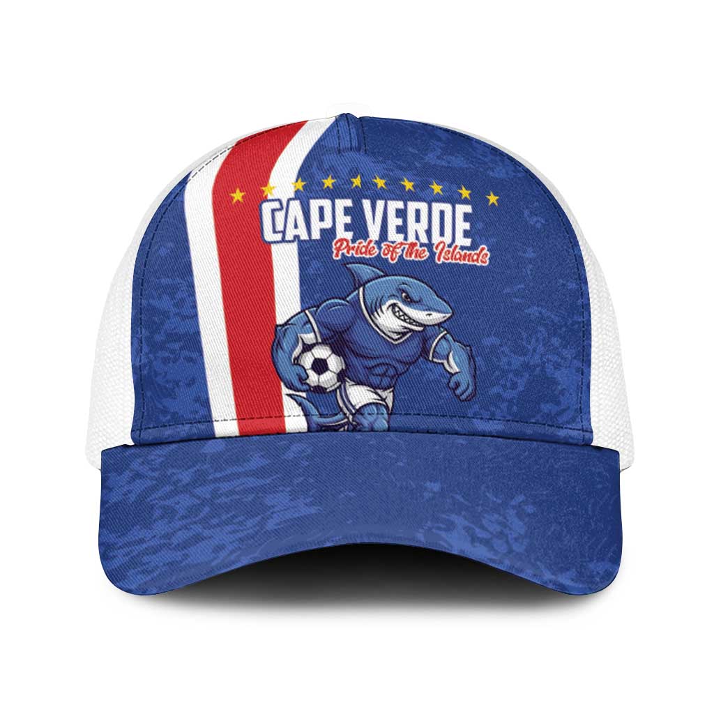 Cape Verde Football Baseball Net Cap Pride Of The Islands - Wonder Print Shop